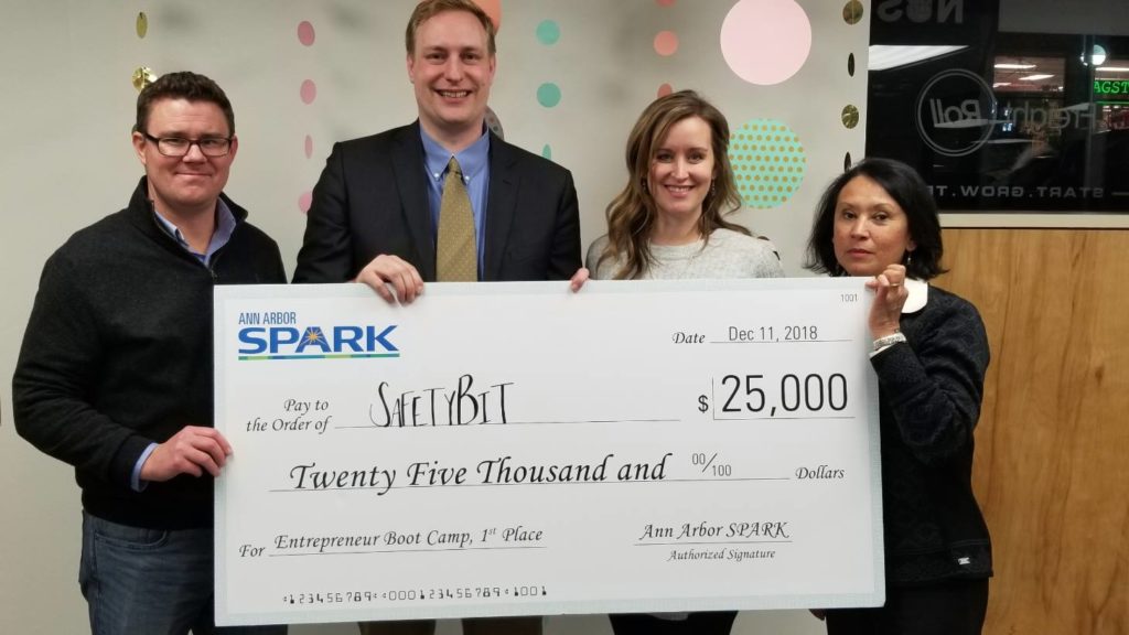SafetyBit Wins $25,000 as “Best of” Ann Arbor SPARK Entrepreneur Boot Camp
